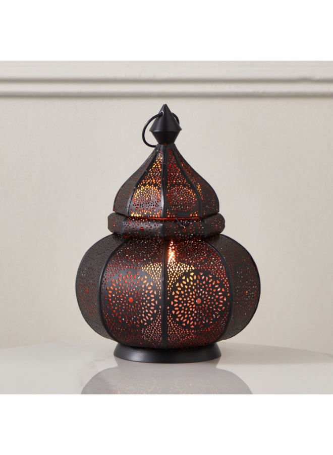 Home Box Isaba Metal Dome Cutwork Lantern - 18x18x28 cm - Image 1